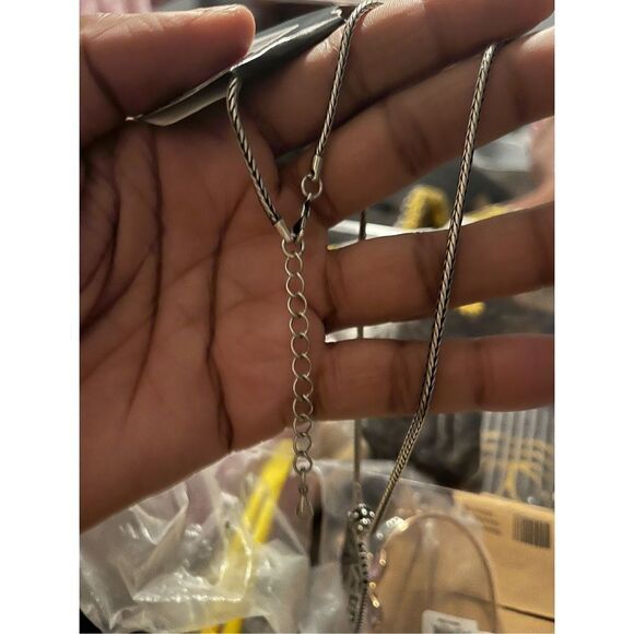 Halle Joy Cross Pendant Silver Chain - Picture 6 of 10